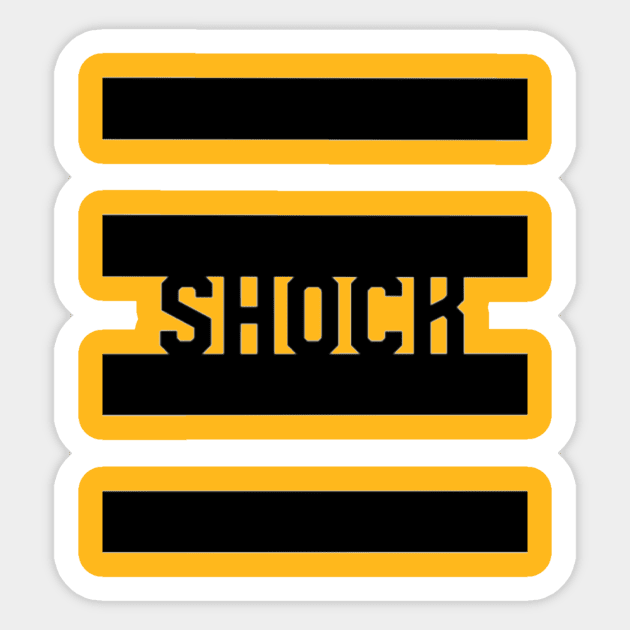 Striped GotShocks Sticker by GotShocks